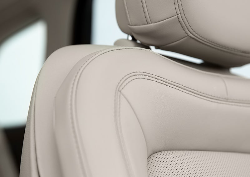 Fine craftsmanship is shown through a detailed image of front-seat stitching. | Carman Lincoln in New Castle DE