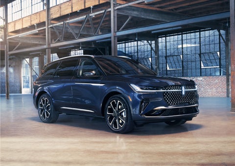 A 2024 Lincoln Nautilus® SUV is parked in an industrial space. | Carman Lincoln in New Castle DE
