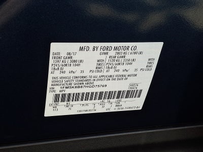 2017 Ford Explorer Base