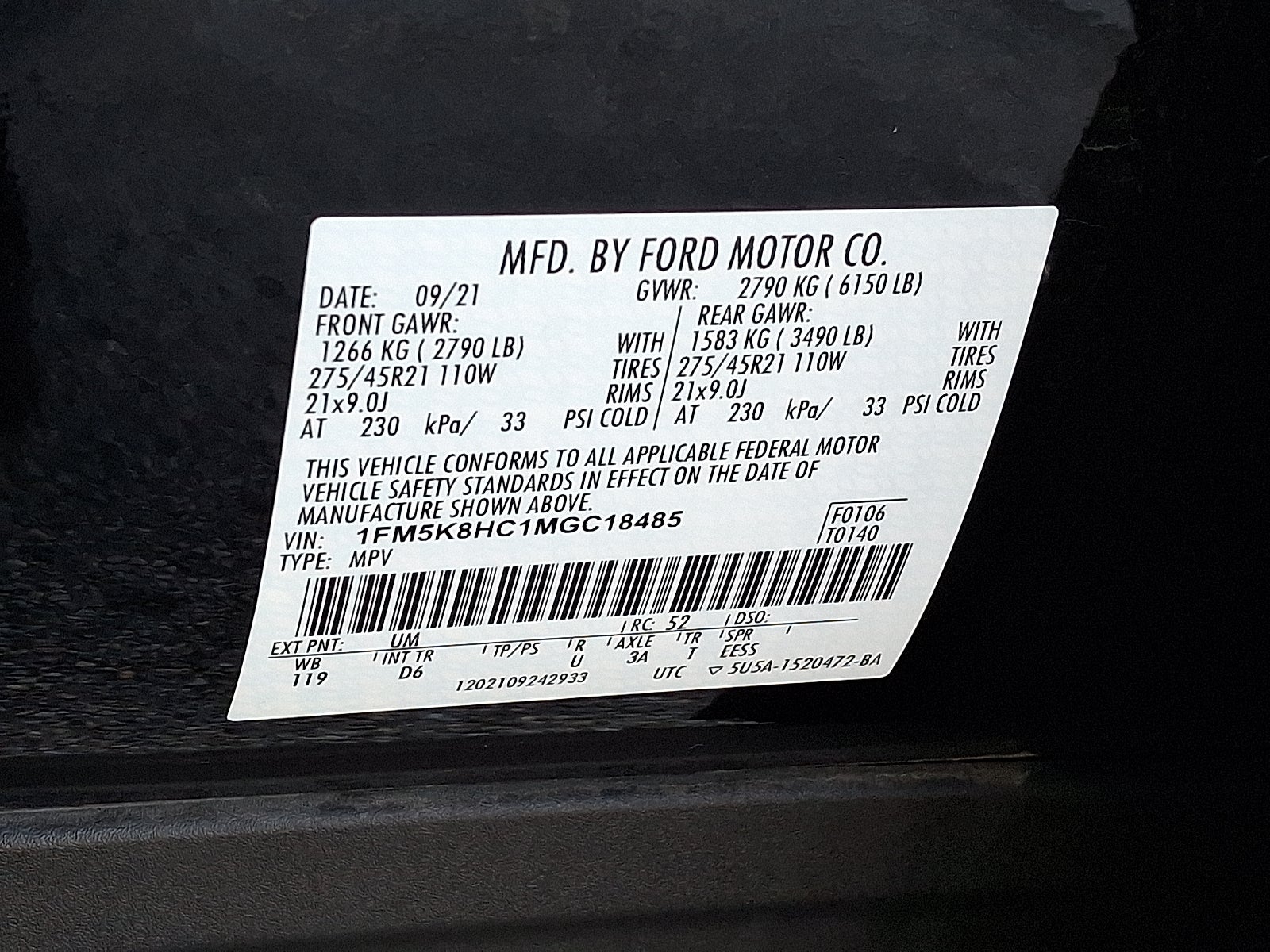 2021 Ford Explorer Platinum