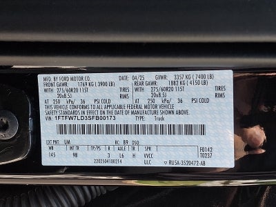 2025 Ford F-150 Platinum
