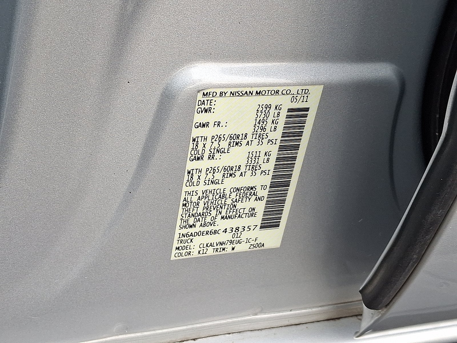 2011 Nissan Frontier SL