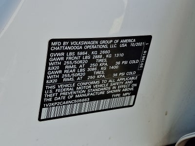 2022 Volkswagen Atlas 2.0T SE w/Technology