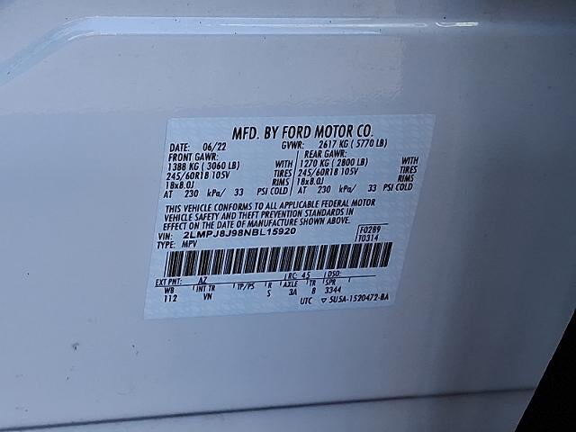 2022 Lincoln Nautilus Standard