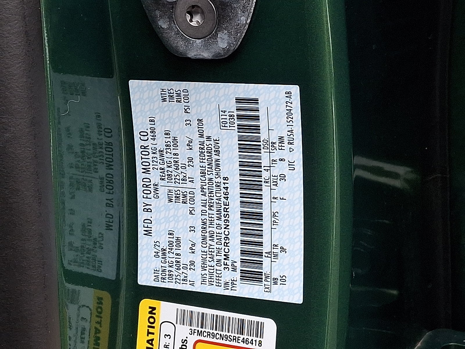 2025 Ford Bronco Sport Outer Banks