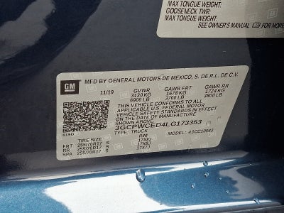 2020 Chevrolet Silverado 1500 2WD Crew Cab Short Bed LT