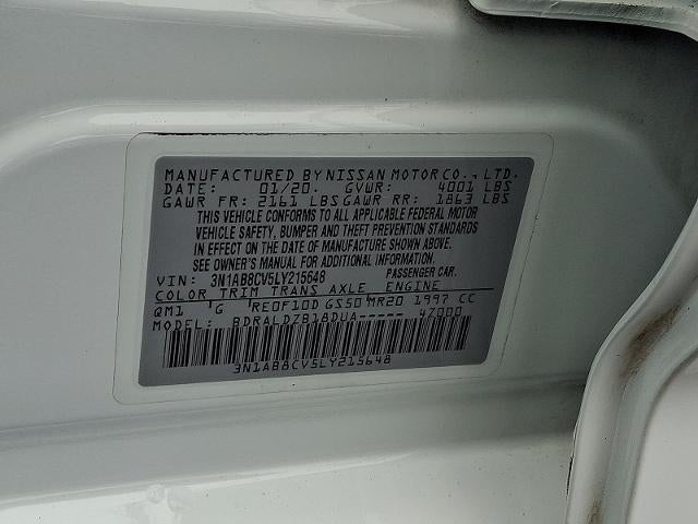 2020 Nissan Sentra SV Xtronic CVT