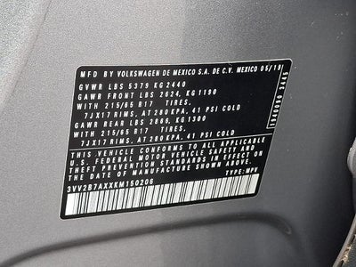 2019 Volkswagen Tiguan 2.0T SE
