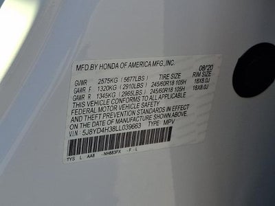 2020 Acura MDX Standard