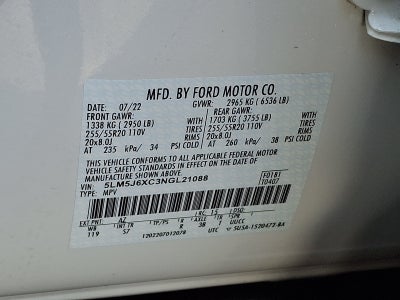 2022 Lincoln Aviator Standard