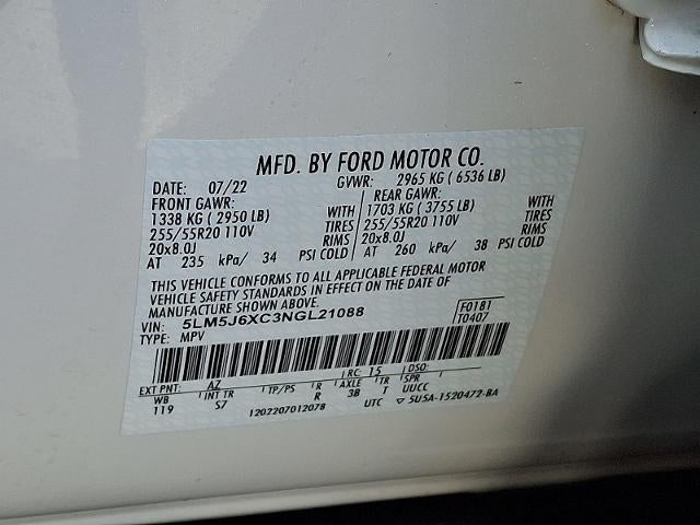 2022 Lincoln Aviator Standard