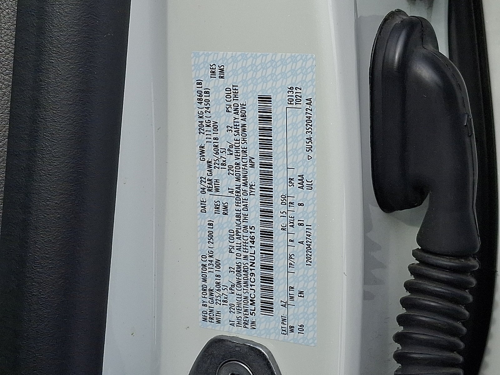 2022 Lincoln Corsair Standard