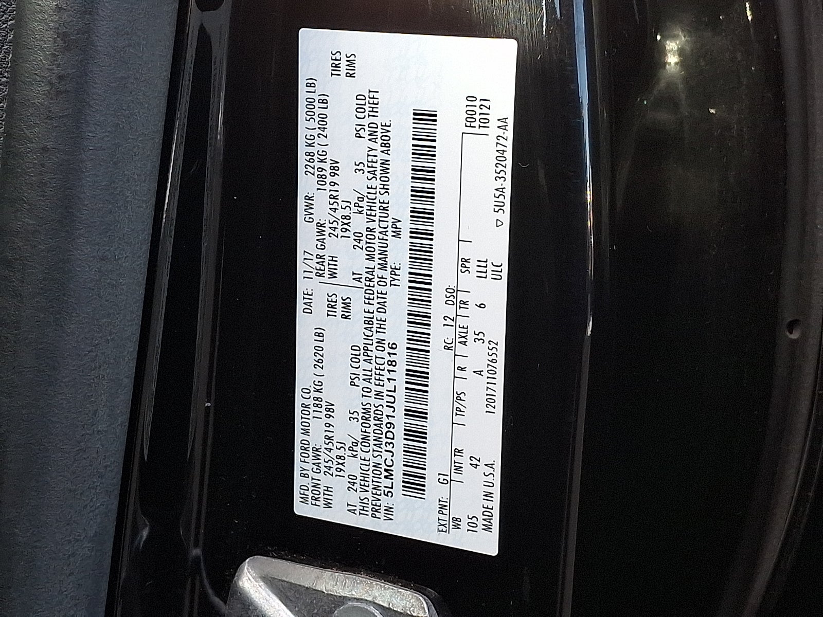 2018 Lincoln MKC Reserve