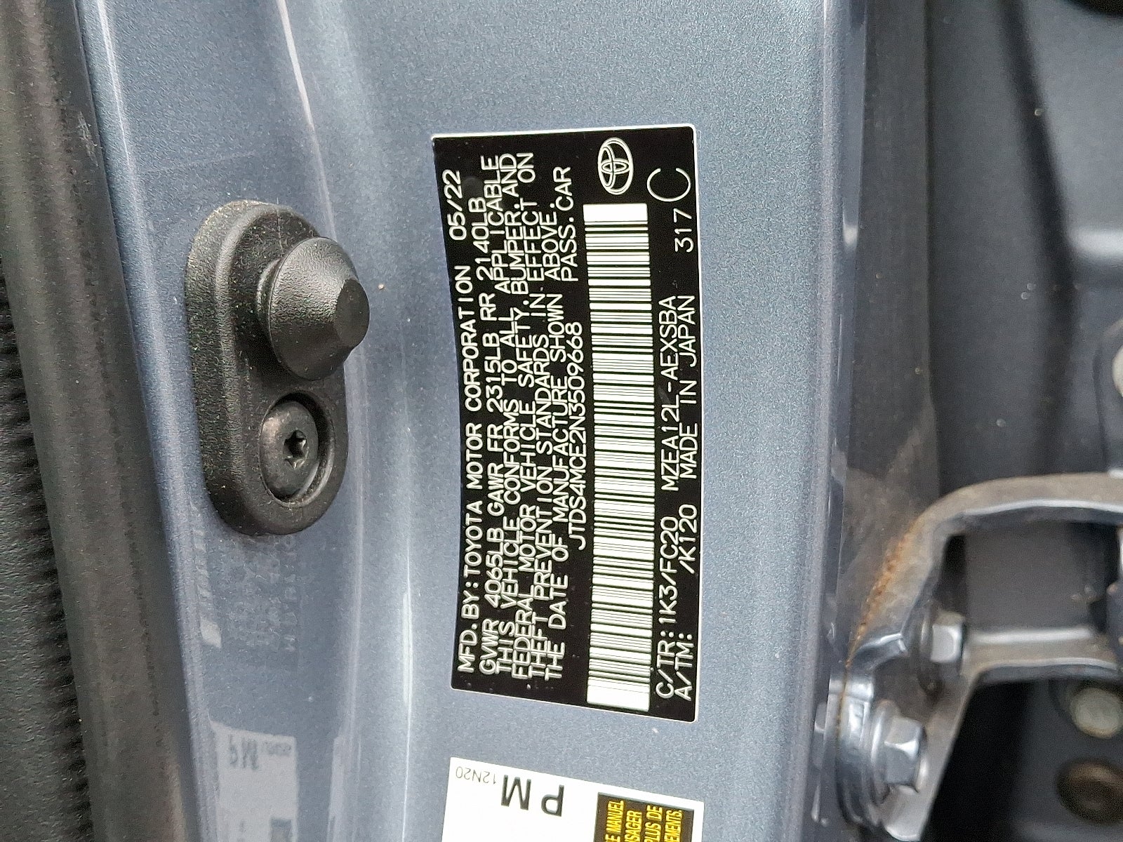 2022 Toyota Corolla SE