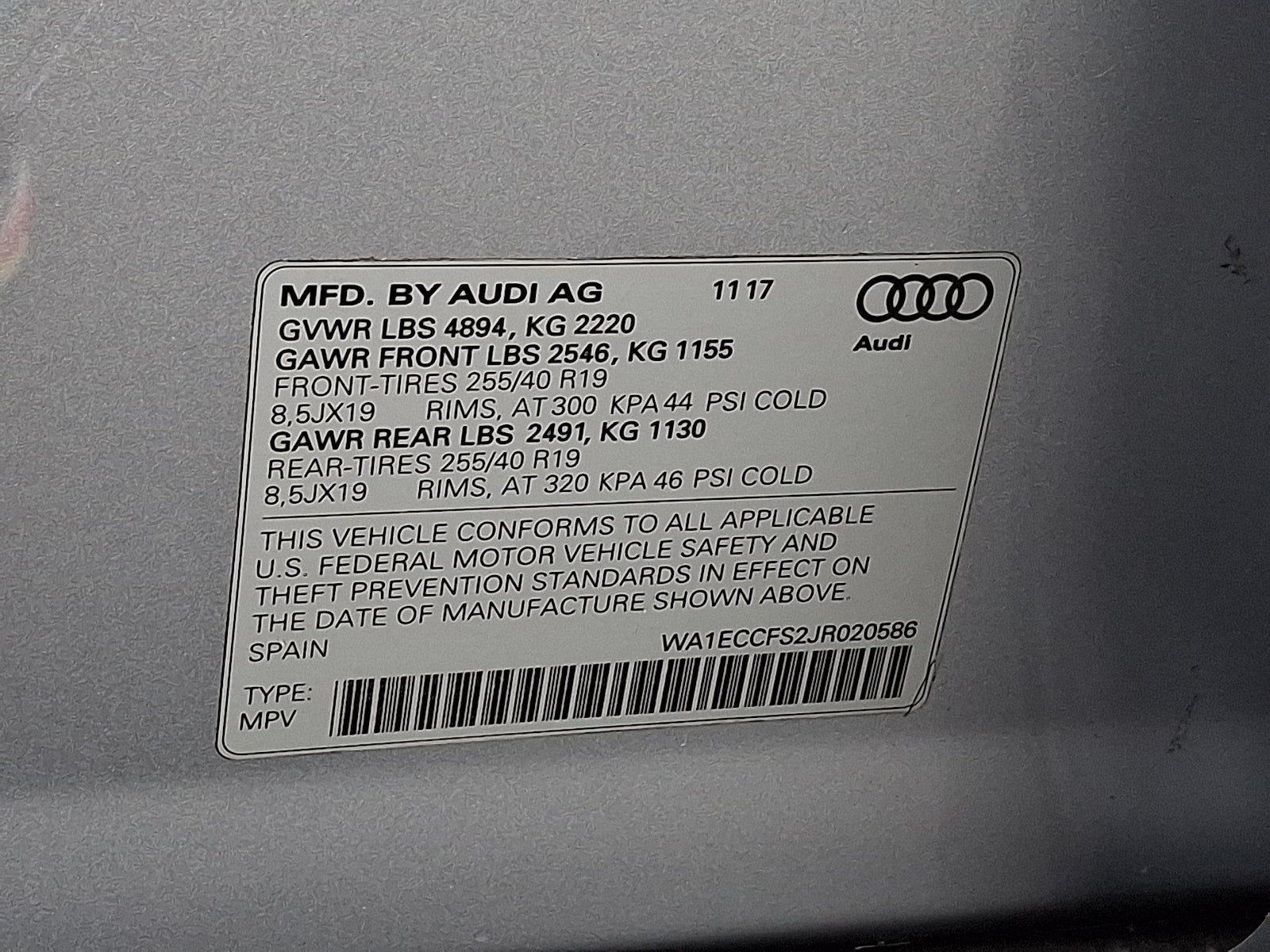 2018 Audi Q3 2.0T Premium