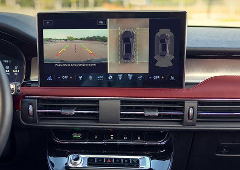 The large center touchscreen of a 2023 Lincoln Corsair® SUV is shown. | Carman Lincoln in New Castle DE
