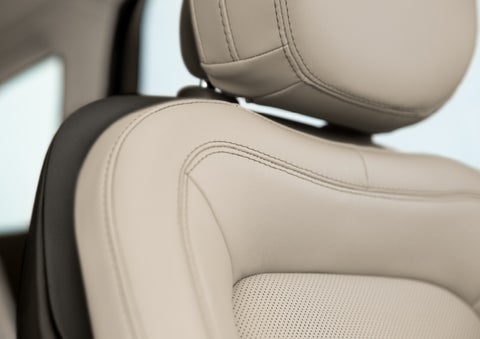 Fine craftsmanship is shown through a detailed image of front-seat stitching. | Carman Lincoln in New Castle DE