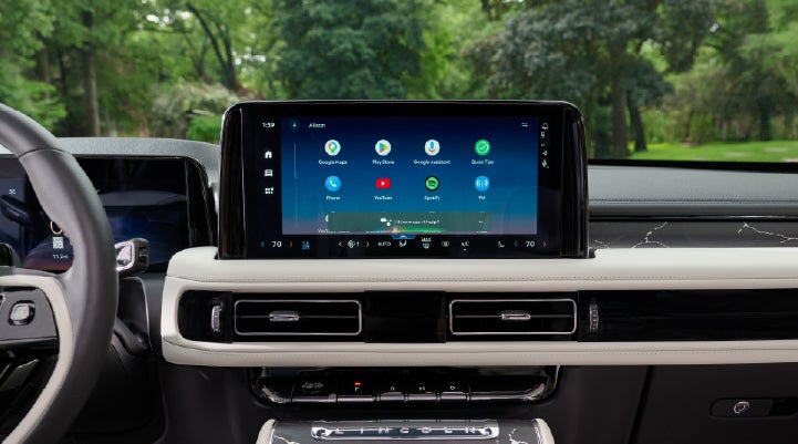 The center touchscreen inside a 2027 Lincoln Aviator® Black Label™ SUV | Carman Lincoln in New Castle DE