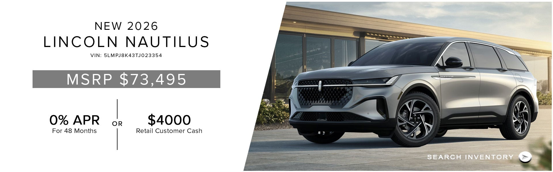 New 2026 Lincoln Nautilus